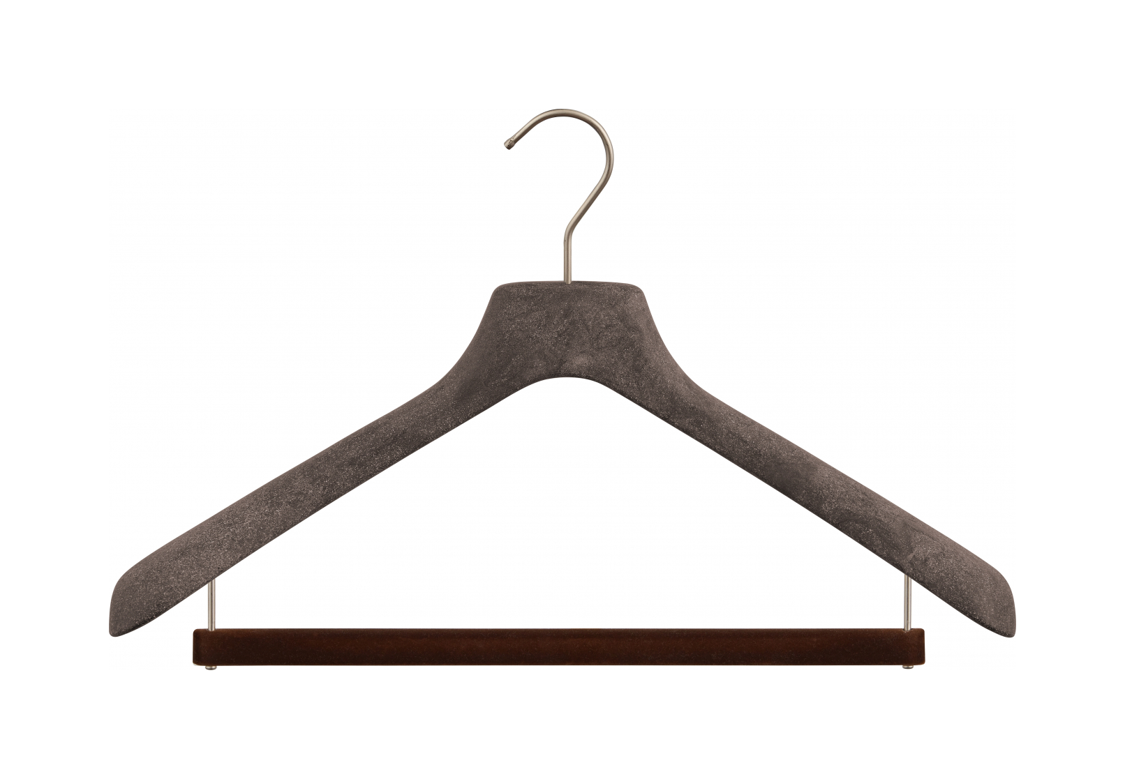Вешалка с перемычкой 45 см, венге, древесная паста, вельвет ADJ 4560.02.FLW.N
