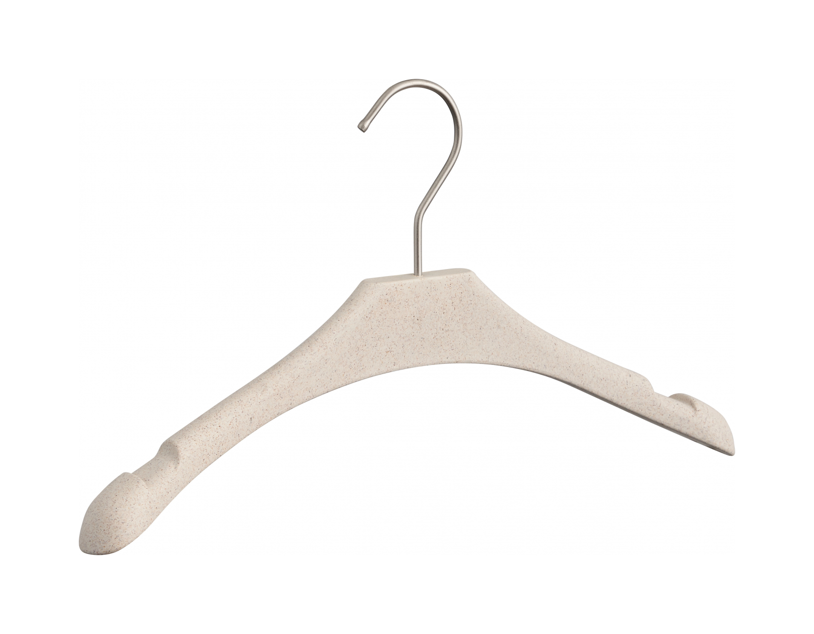 Детская вешалка с выемками 33 см, слоновая кость, древесная паста