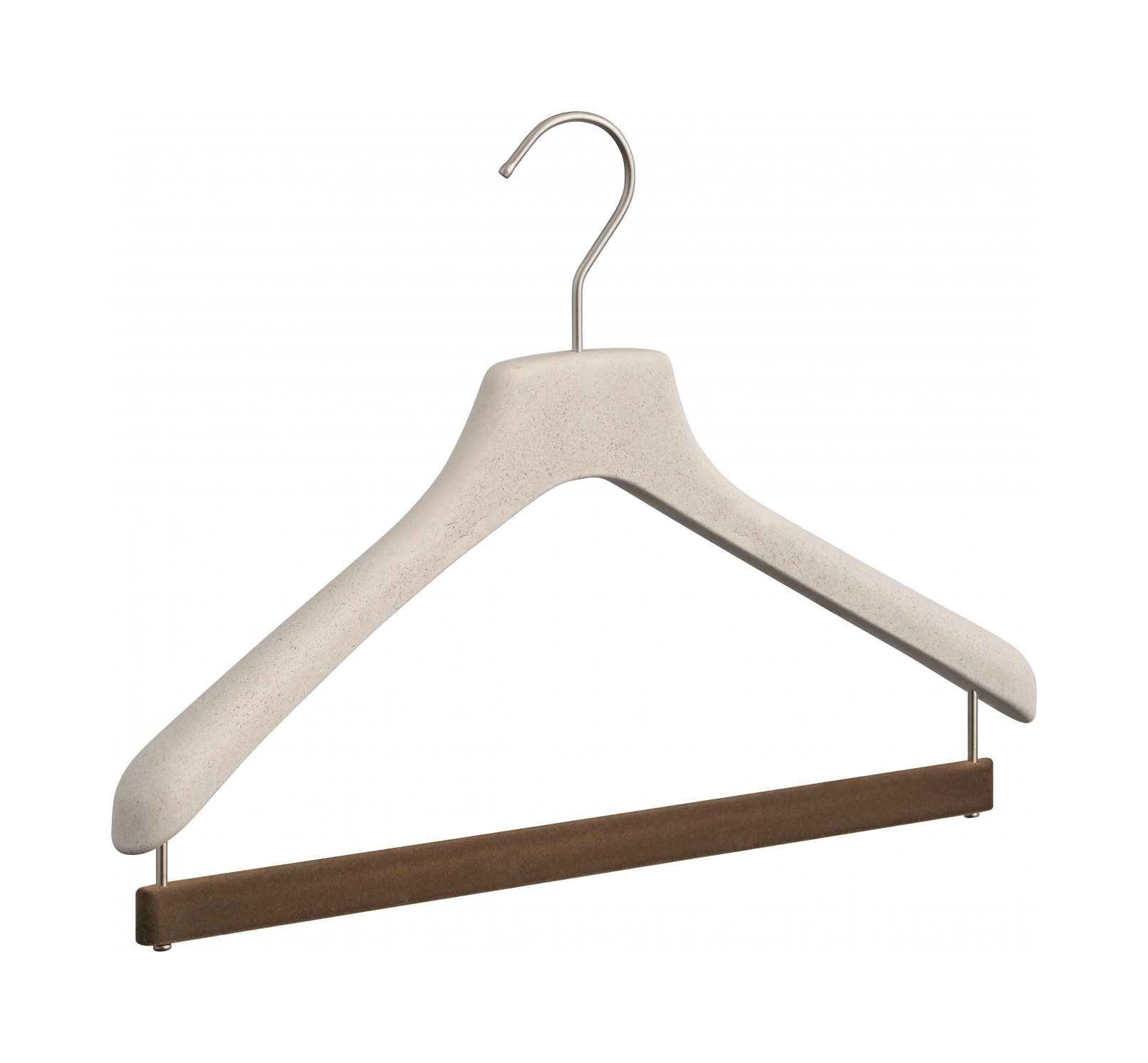 Вешалка с перемычкой 40 см, слоновая кость, древесная паста