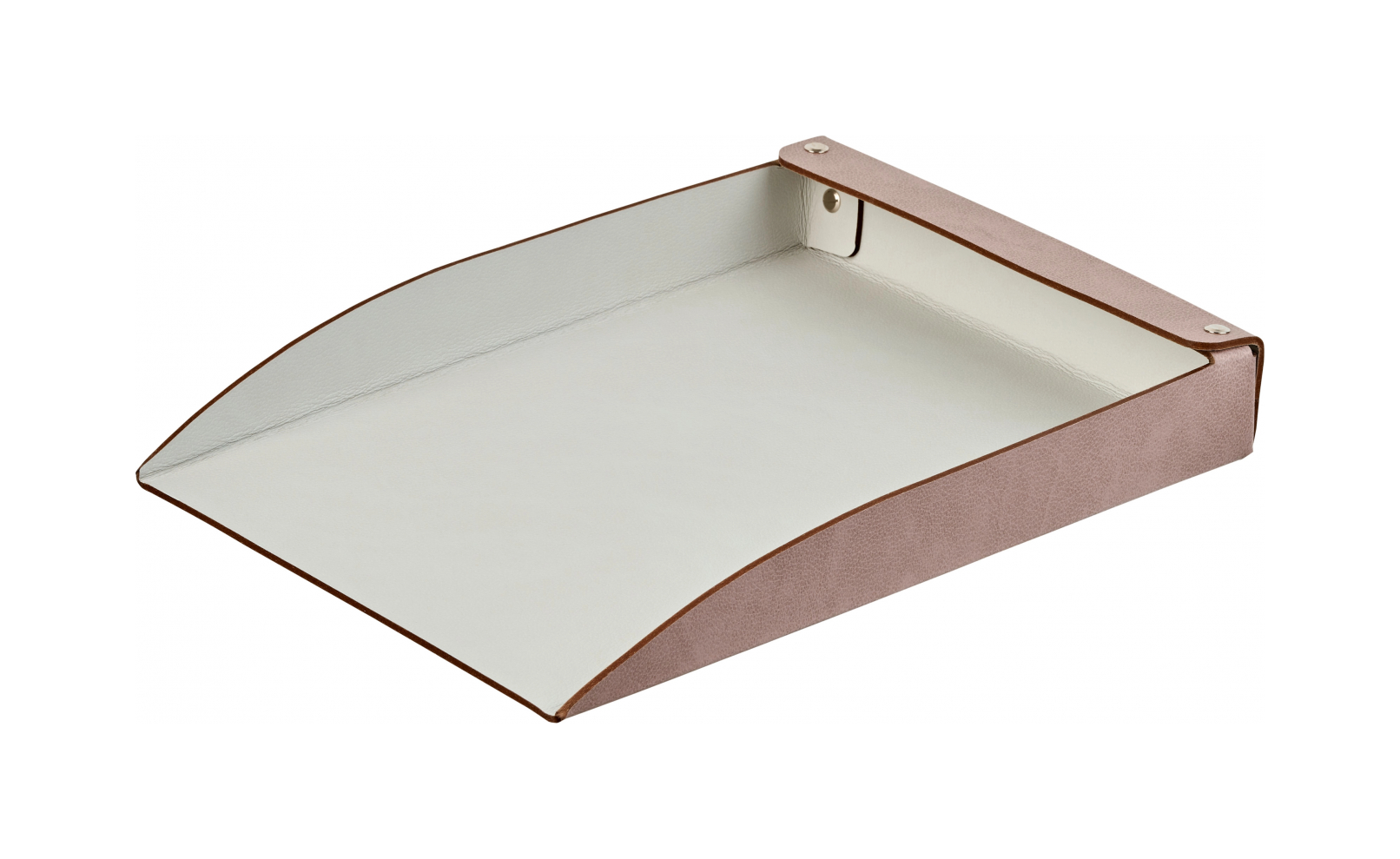 Лоток для бумаг 32x23 пепельная роза, кожа