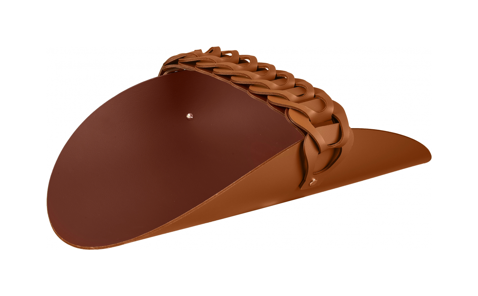 СПА-корзина с ручкой RIVIERE 48x28 см коньяк, кожа