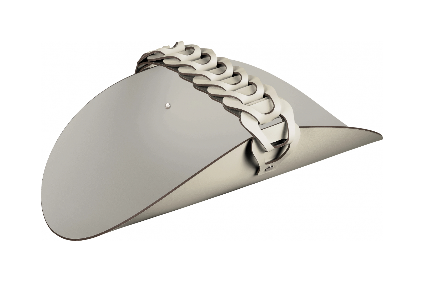 СПА-корзина с ручкой RIVIERE 48x28 см панна кота, кожа