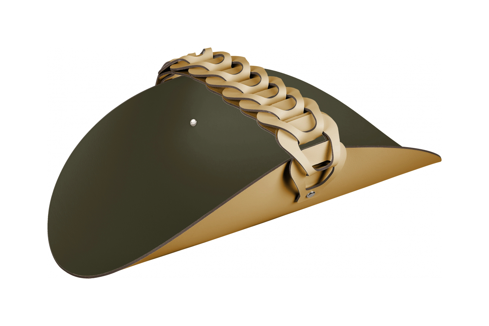 СПА-корзина с ручкой RIVIERE 48x28 см горчица, кожа