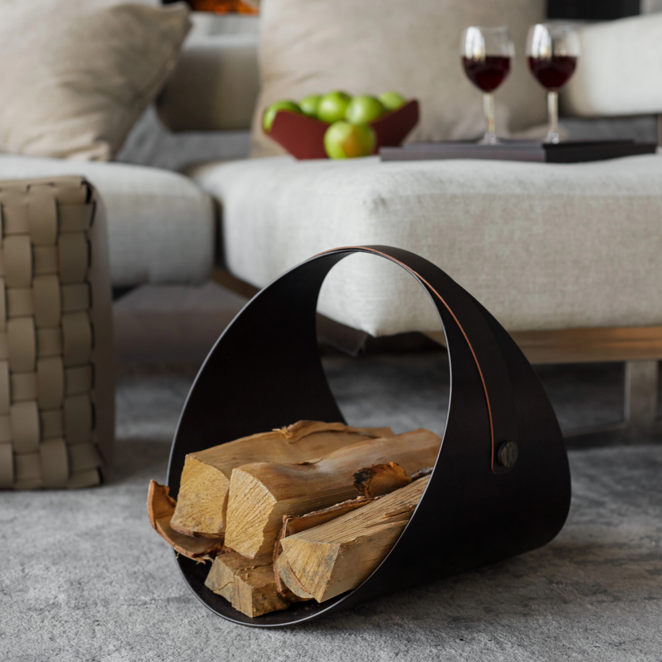 Дровница BEN 36 см шоколад, венге ADJ 1066.06