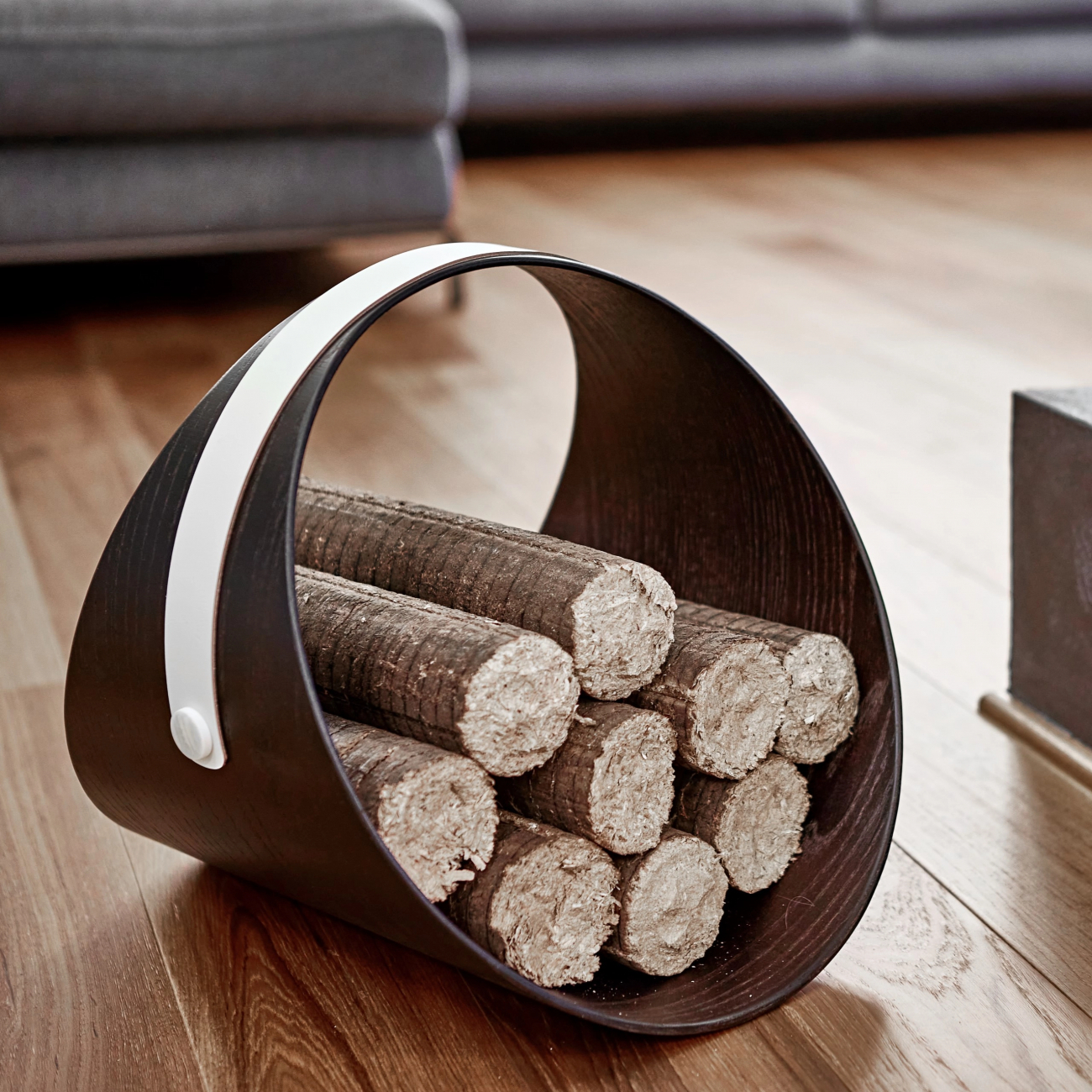 Дровница BEN 36 см белая, венге – 2