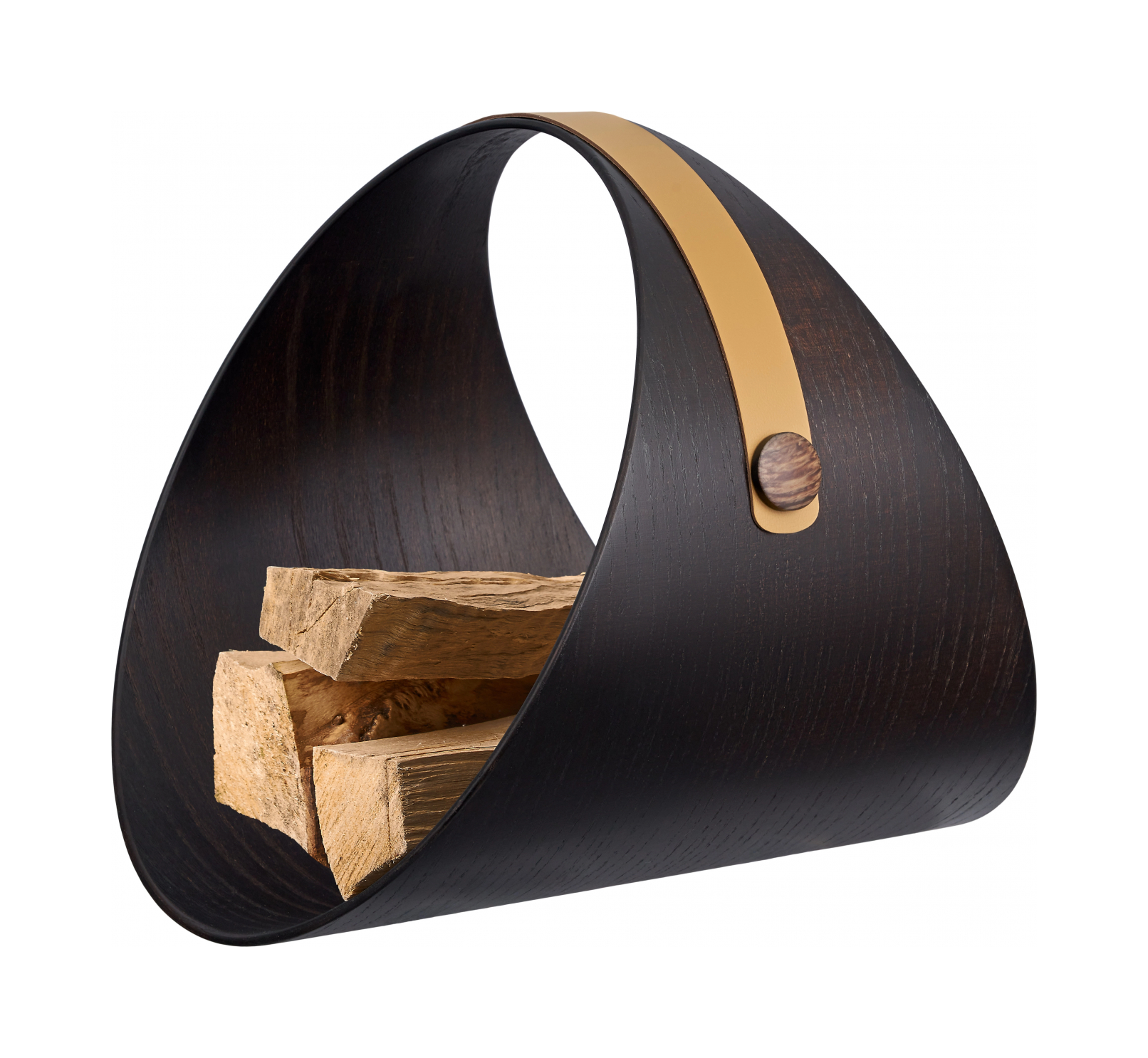 Дровница BEN 36 см горчица, венге – 2