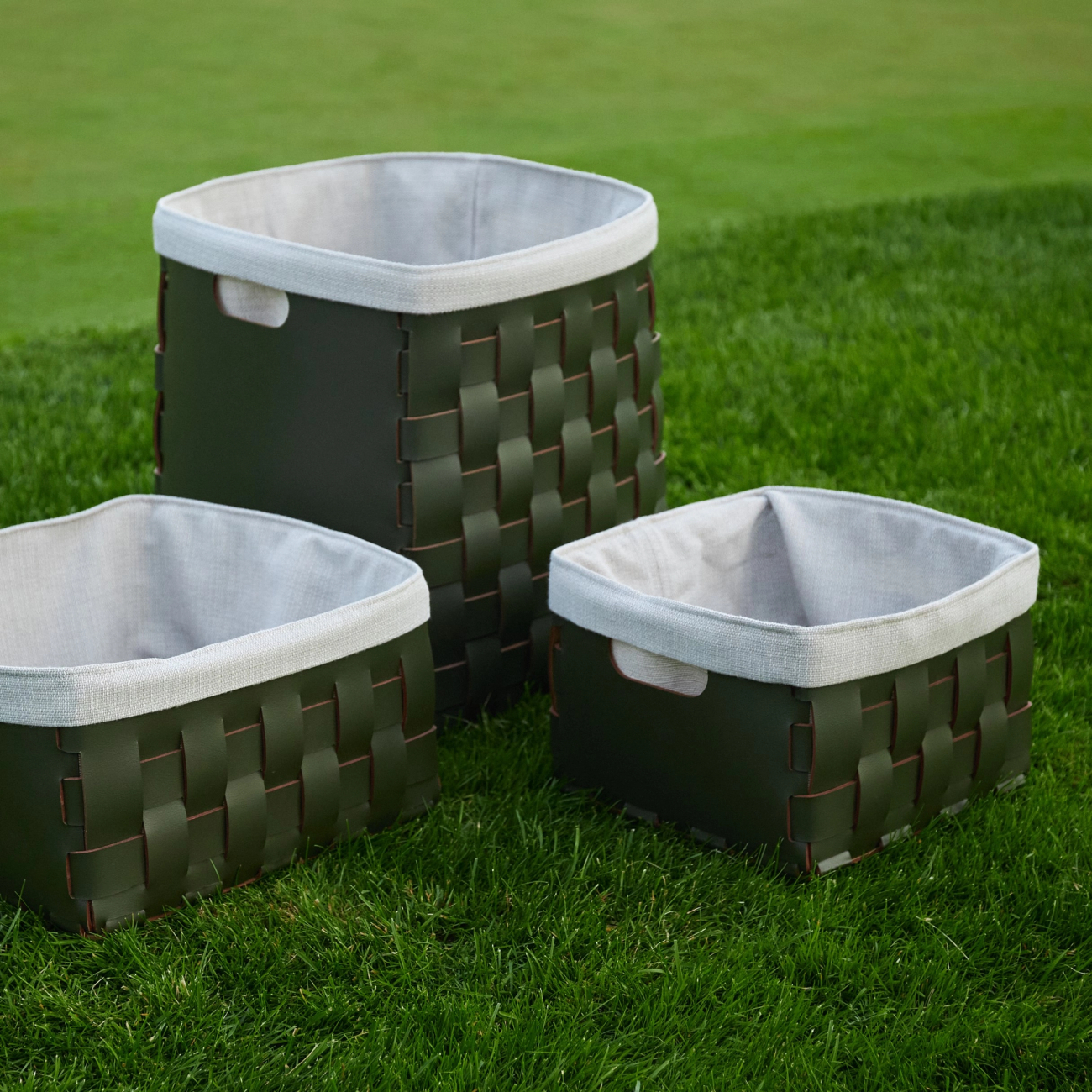 Мешок для корзины 25x25 серый, хлопок – 2