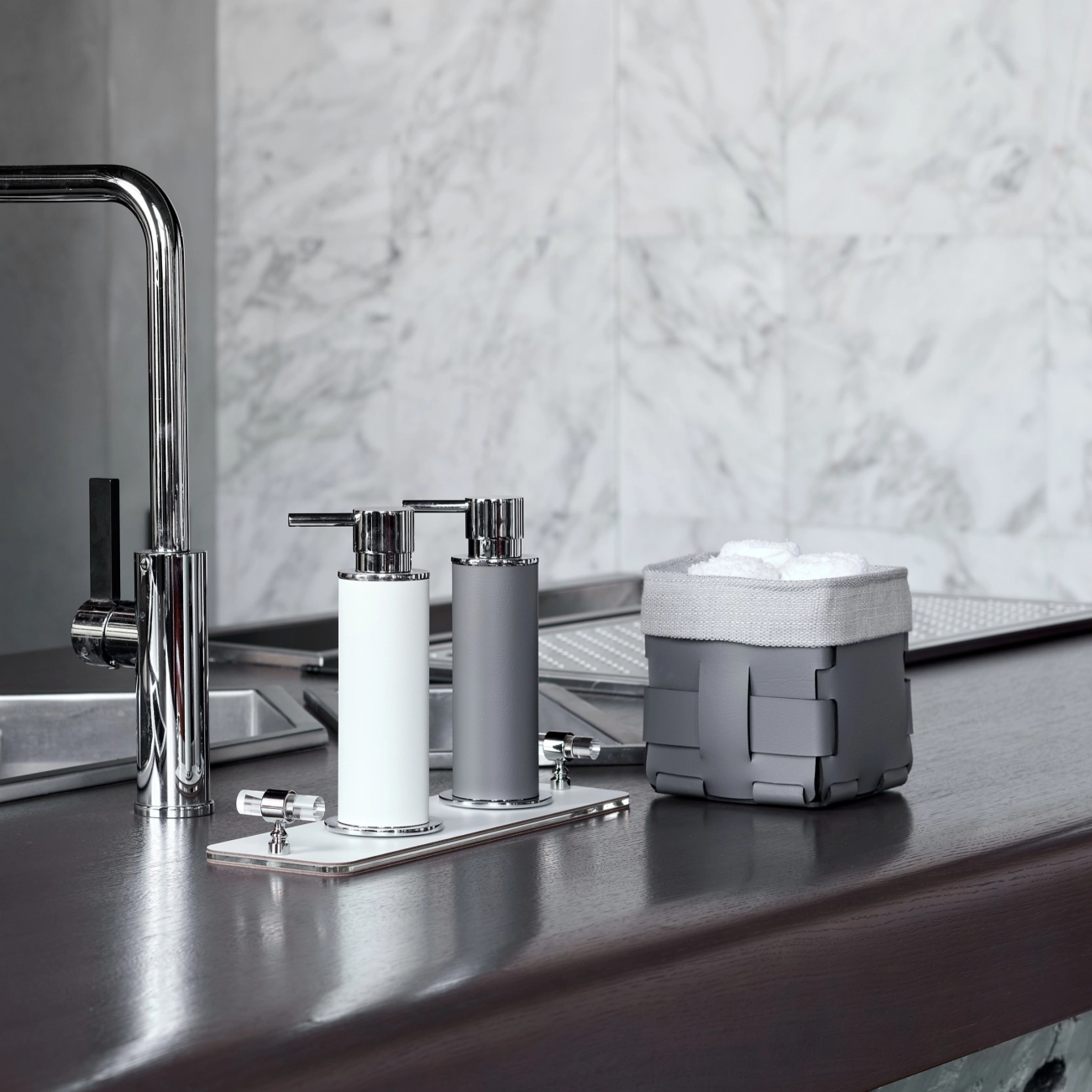 Мешок для корзины 12x12 серый, хлопок ADJ 1013С.00