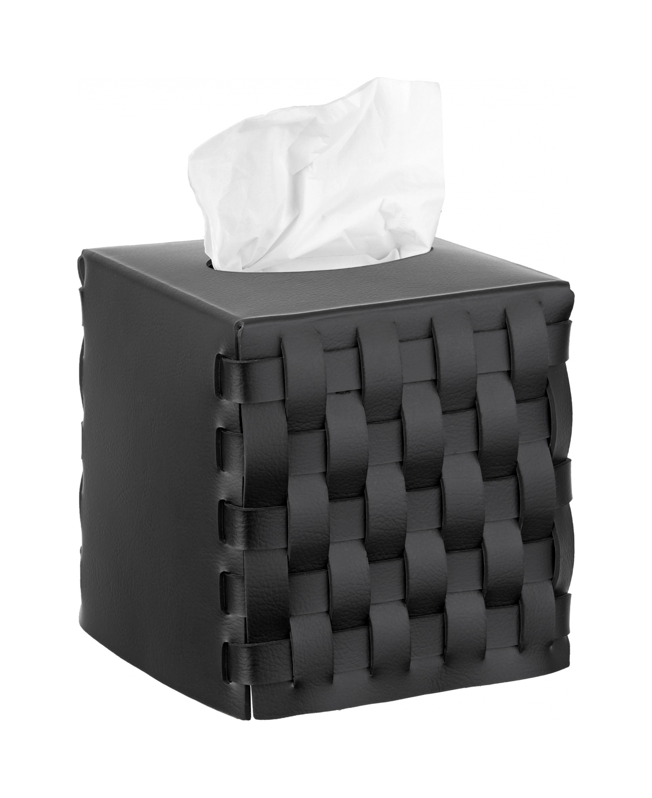 Салфетница BOTTEGA для Kleenex 12x12 чёрная, кожа