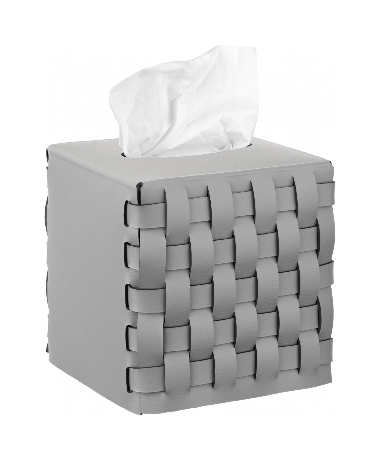 Салфетница BOTTEGA для Kleenex 12x12 серая, кожа