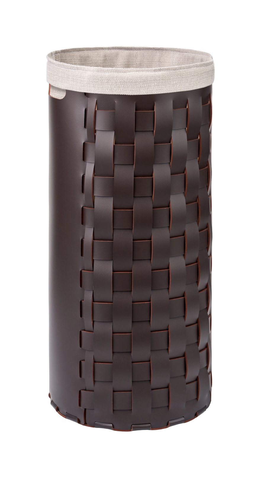 Корзина BOTTEGA круглая 68 см шоколад, кожа ADJ 1068.06.TS30