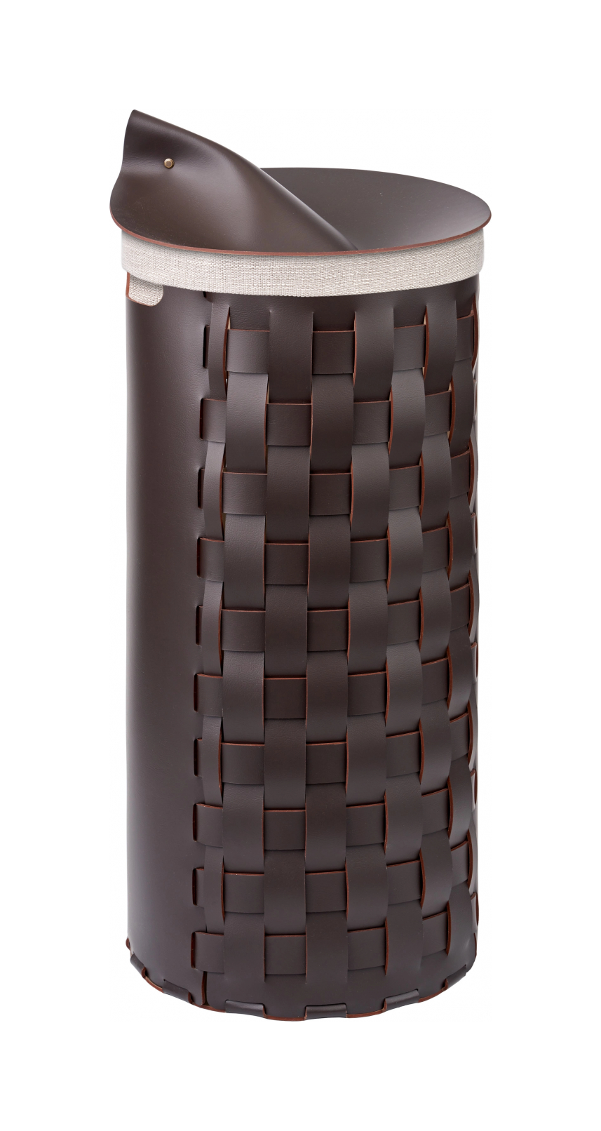 Корзина BOTTEGA круглая 68 см шоколад, кожа ADJ 1068.06.TS30