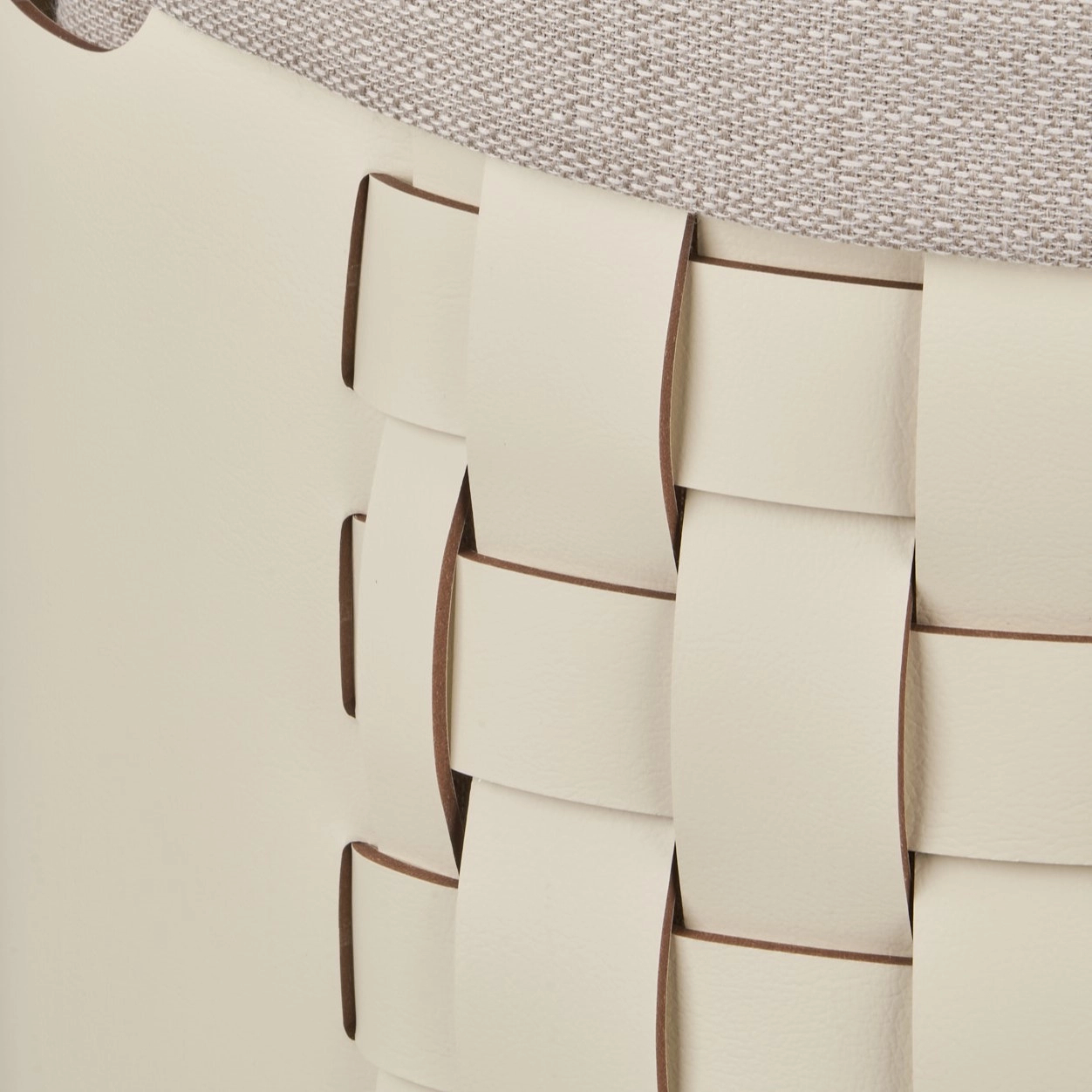 Корзина BOTTEGA круглая 68 см панна кота, кожа – 2