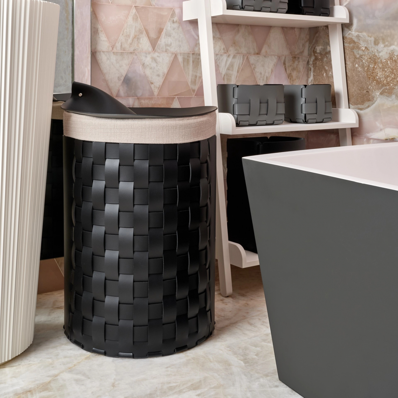 Мешок для корзины 57 см серый, хлопок ADJ 1057C.00