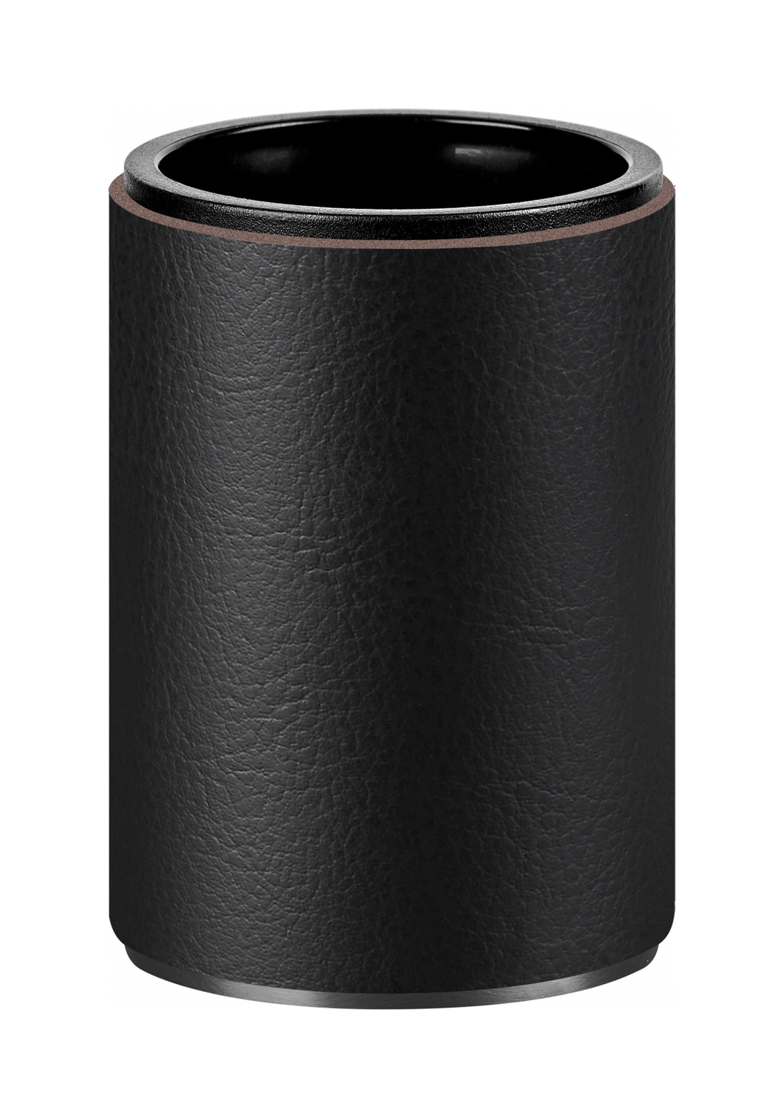 Стакан для зубных щеток чёрный, матовый графит