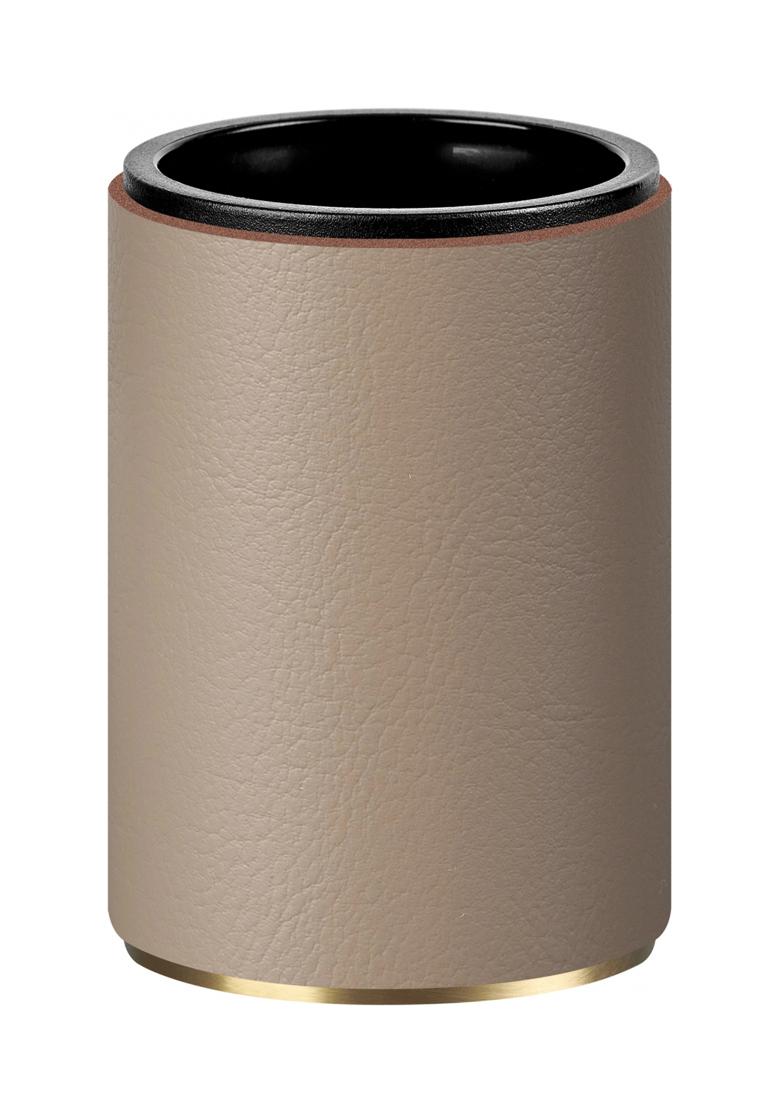 Стакан для зубных щеток капучино, матовое золото