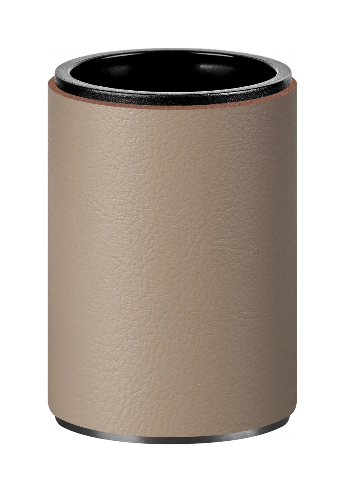 Стакан для зубных щеток капучино, матовый графит