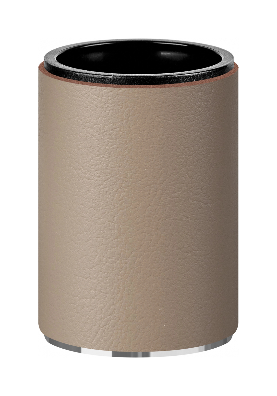 Стакан для зубных щеток капучино, хром