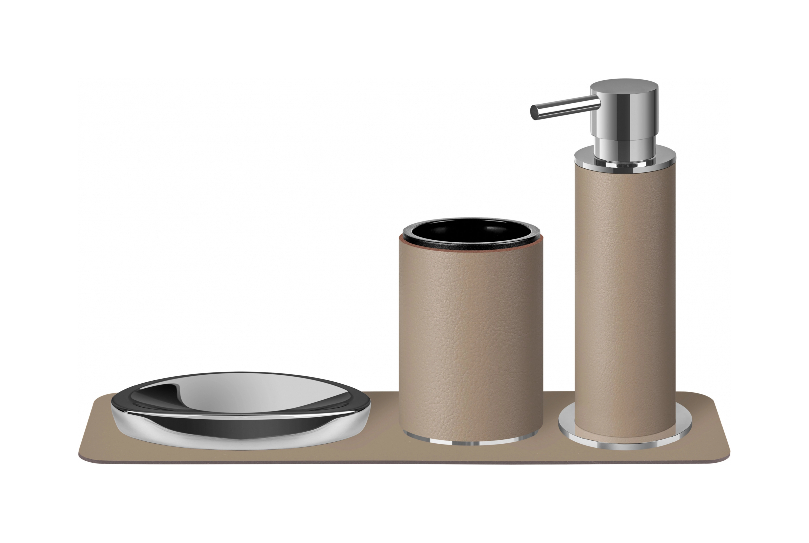 Стакан для зубных щеток капучино, хром – 2