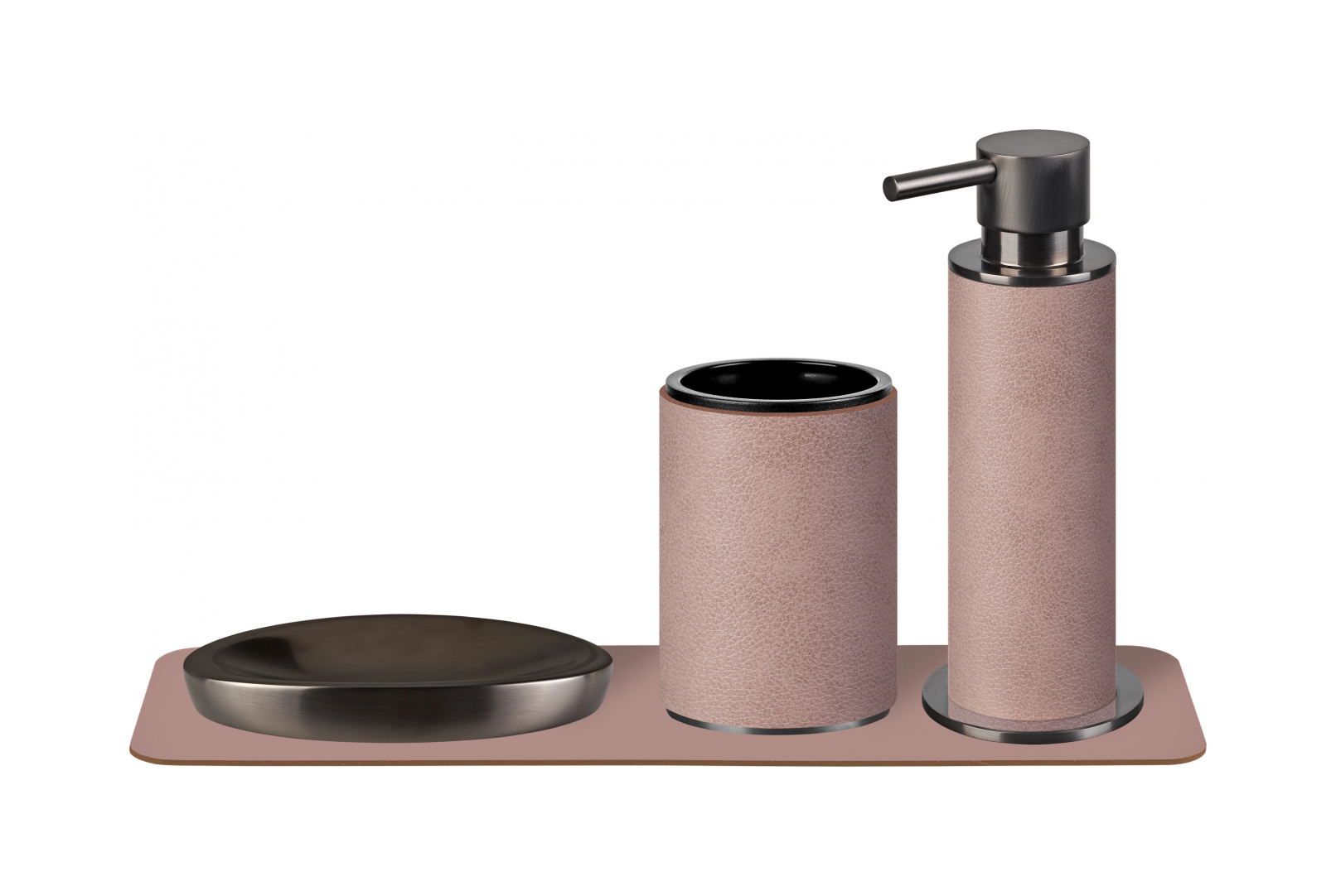 Стакан для зубных щеток пепельная роза, матовый графит – 2