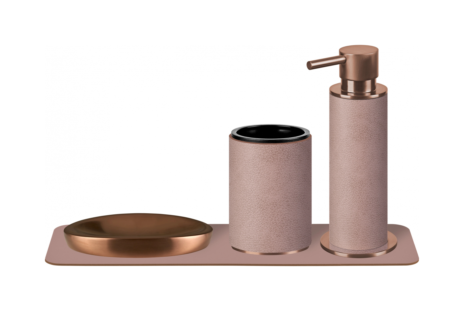 Стакан для зубных щеток пепельная роза, медь – 2