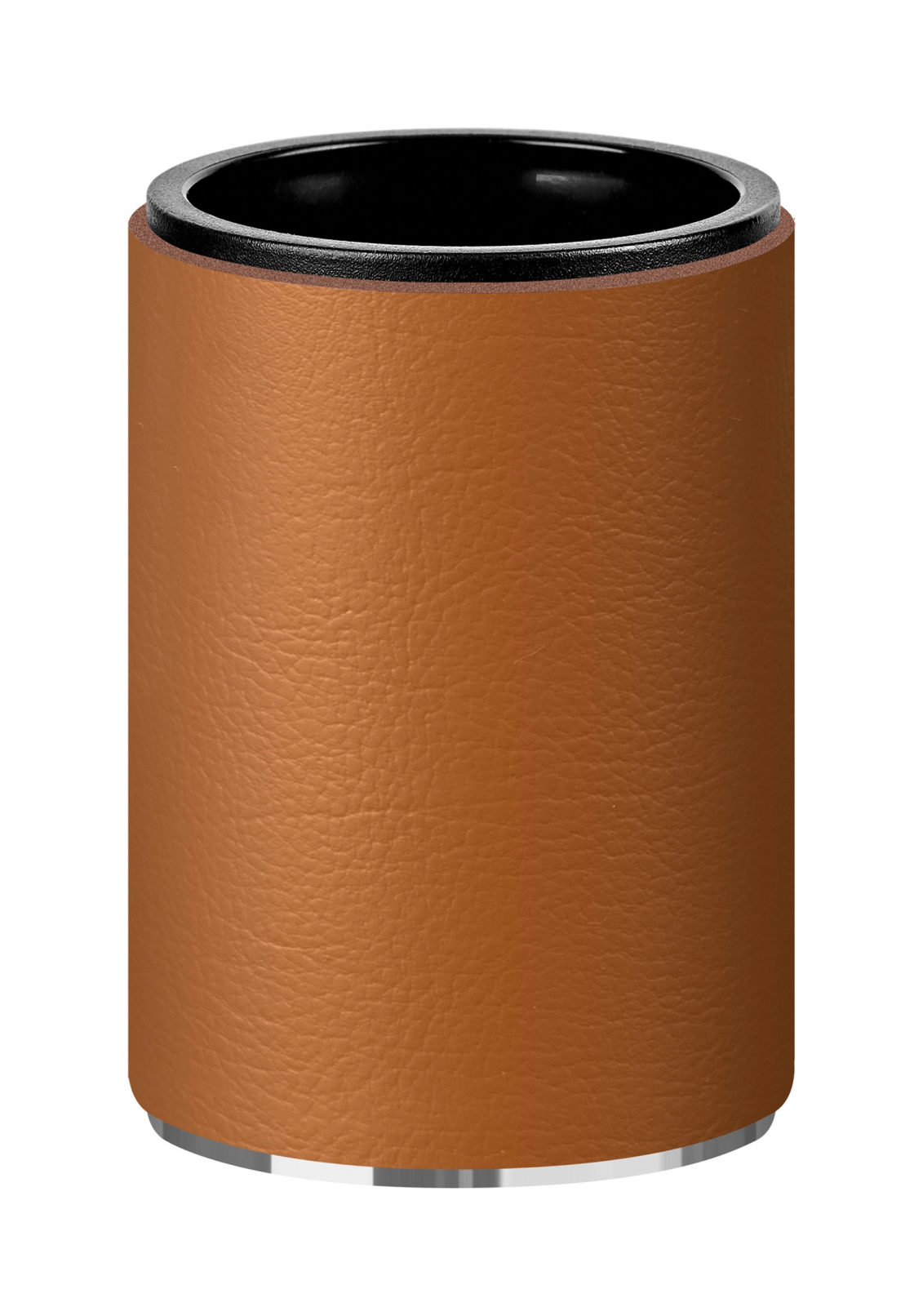 Стакан для зубных щеток коньяк, хром