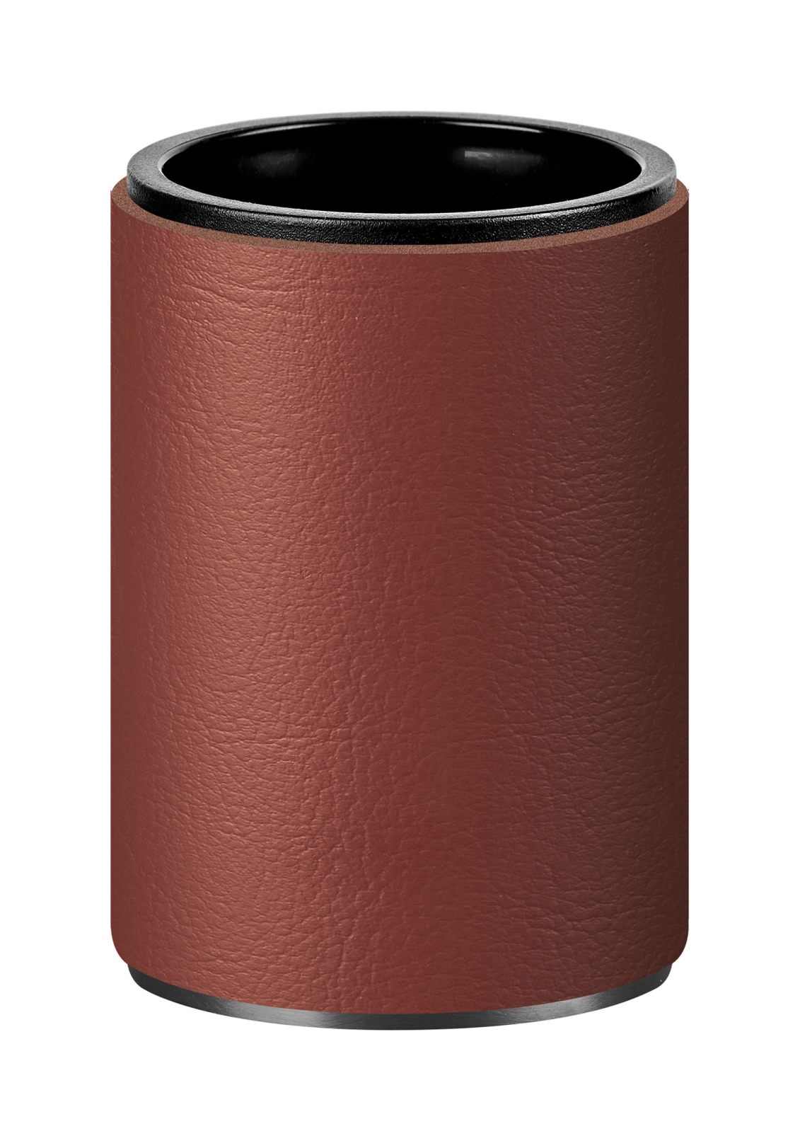 Стакан для зубных щеток бордо, матовый графит