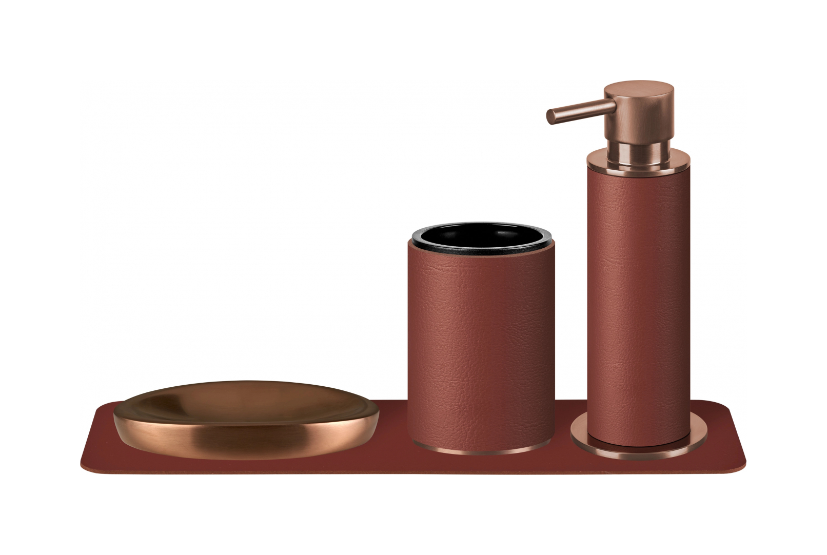 Стакан для зубных щеток бордо, медь – 2