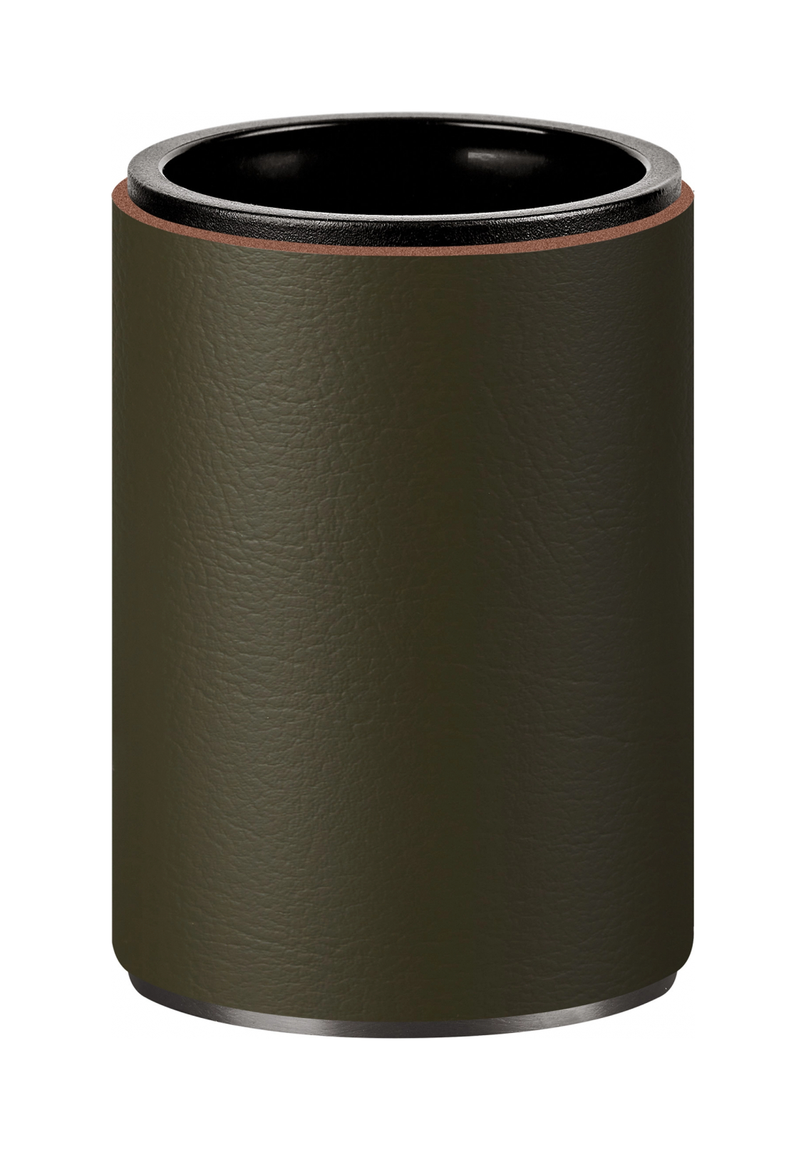 Стакан для зубных щеток олива, матовый графит