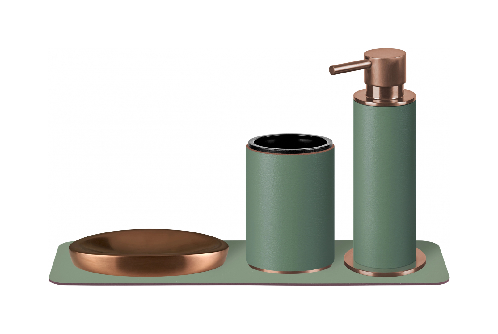 Стакан для зубных щеток эвкалипт, медь – 2