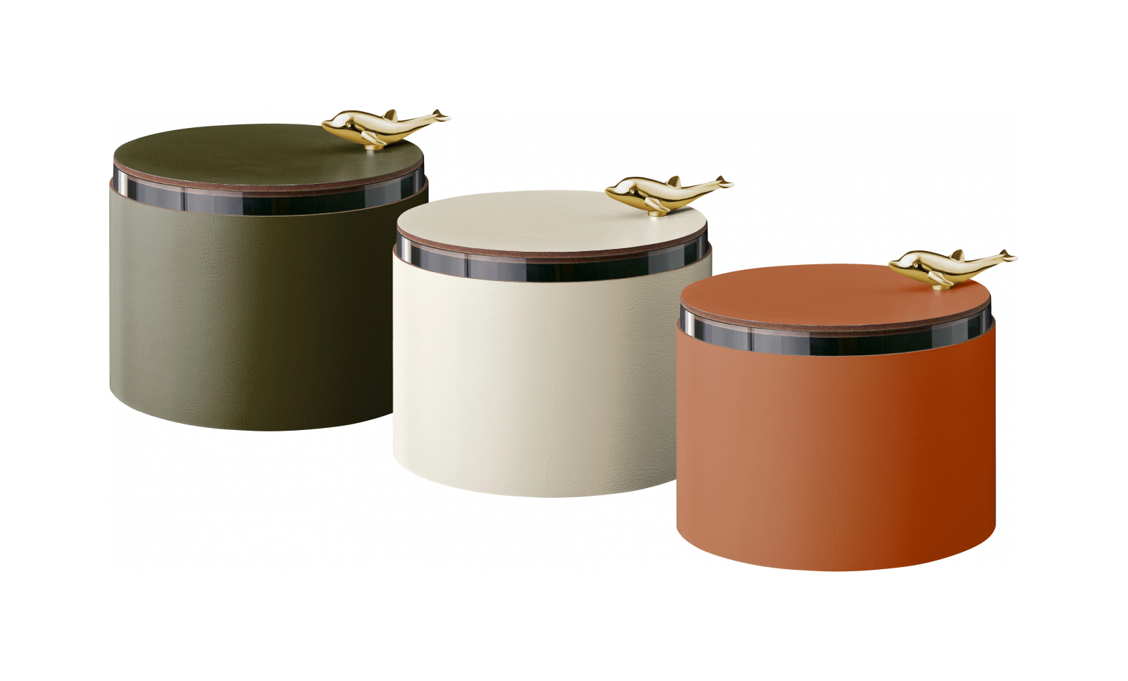 Шкатулка DOLPHIN 15 см панна кота, кожа – 2