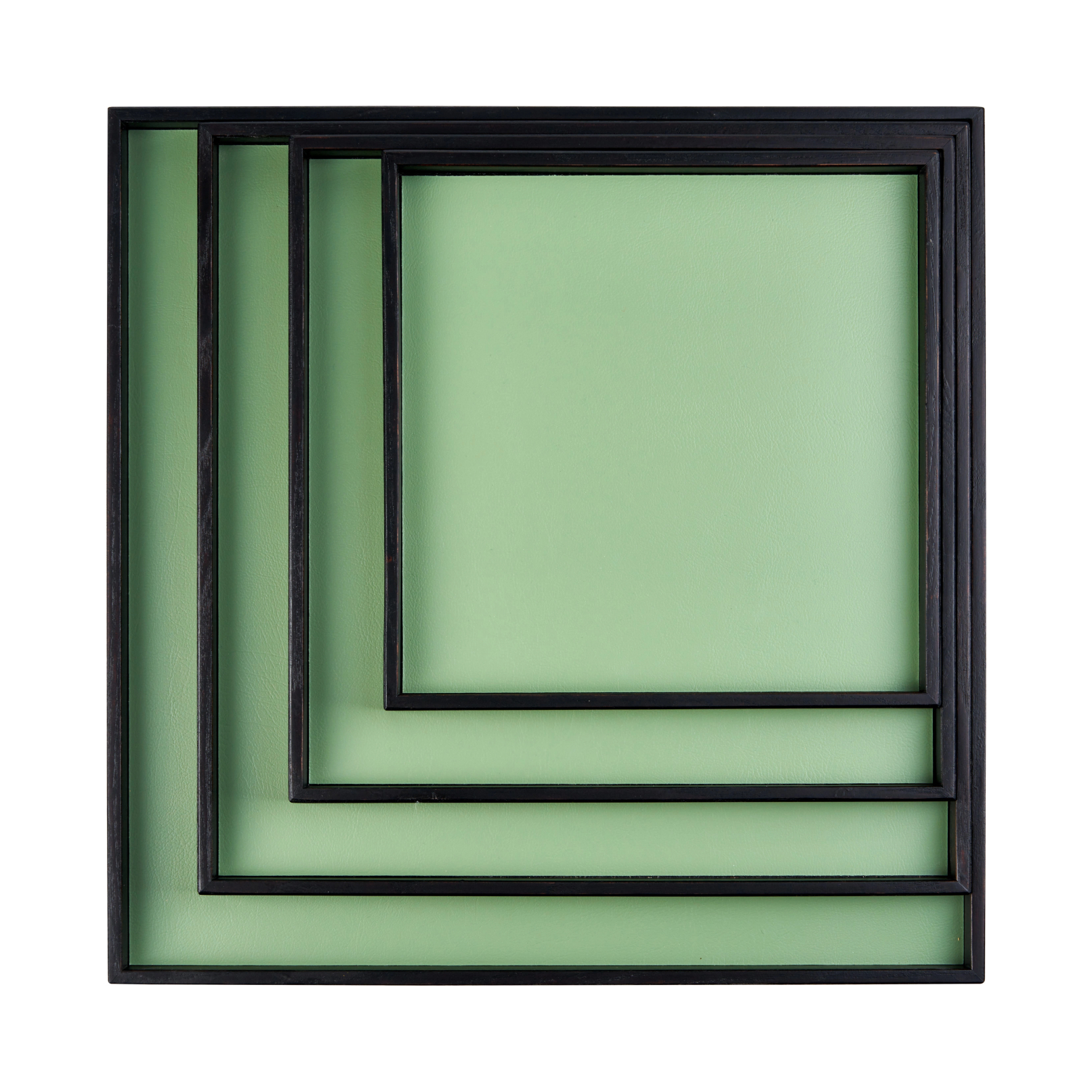 Поднос MONDO 35x35 эвкалипт, кожа, древесная паста – 2