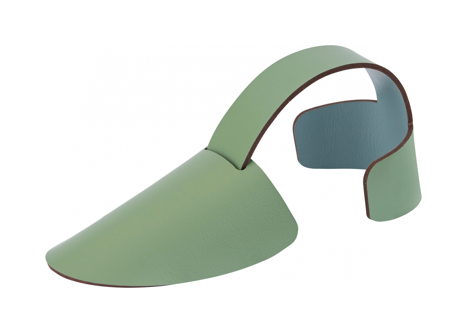 Вставка для обуви небесно-голубая и эвкалипт, кожа, 2 шт – 2