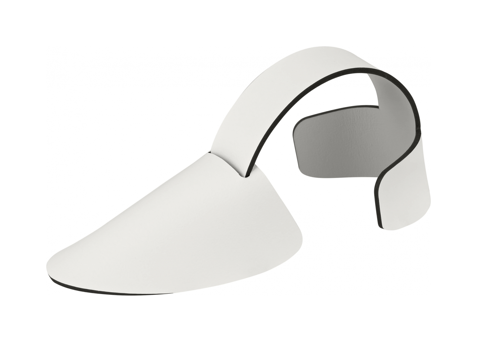 Вставка для обуви белая-панна кота, кожа, 2 шт