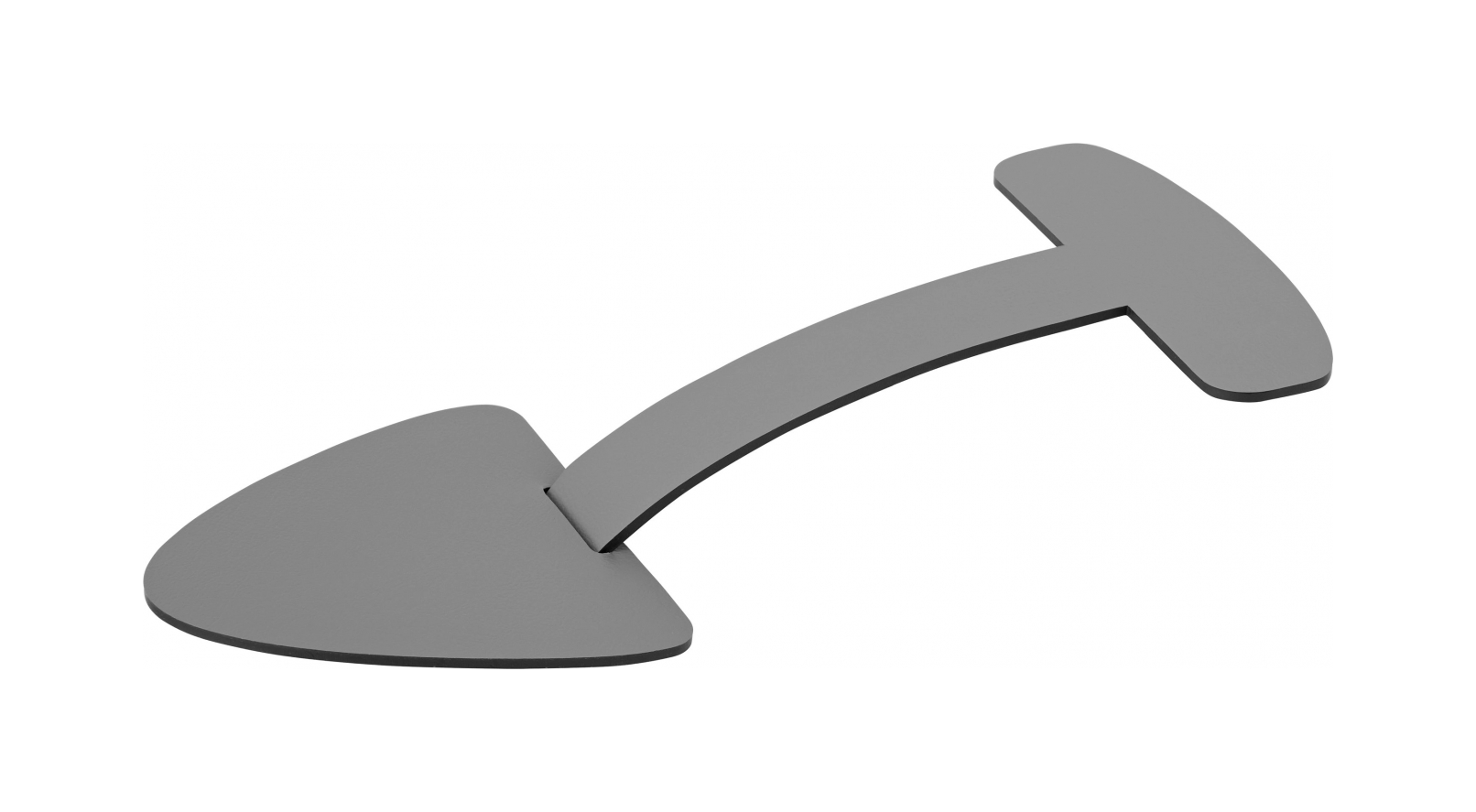 Вставка для обуви чёрная-серая, кожа, 2 шт ADJ 333.01/03.TS30