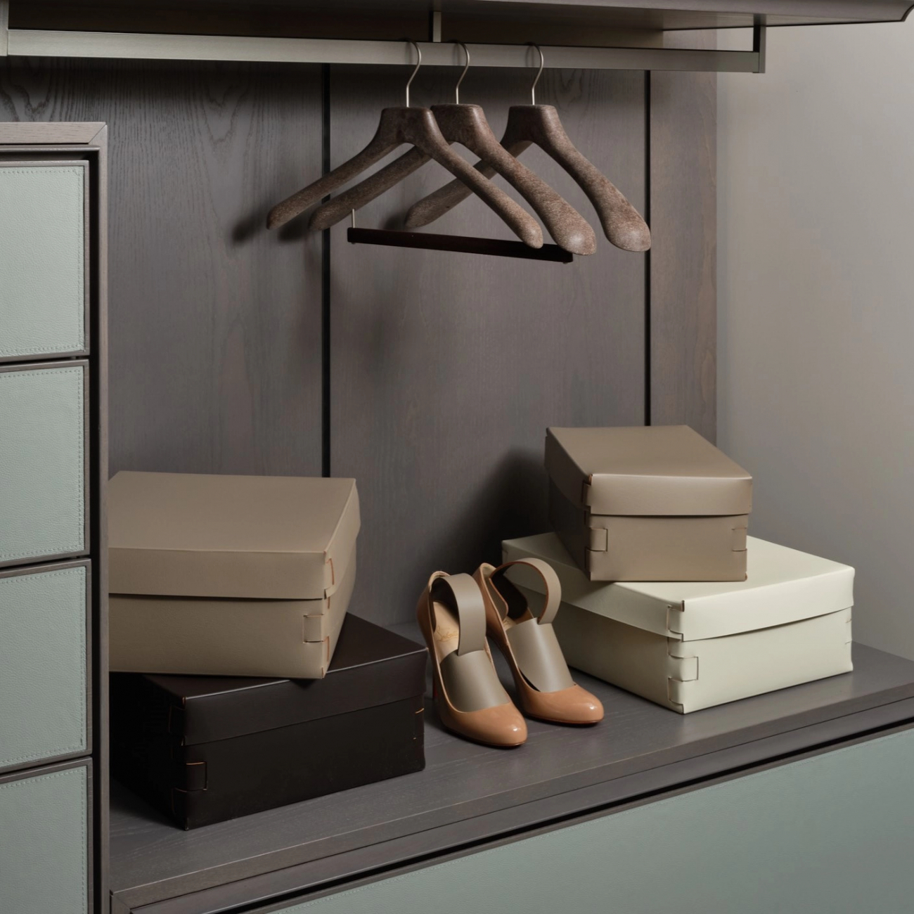 Вставка для обуви капучино-шоколад, кожа, 2 шт ADJ 333.04/06.TS30