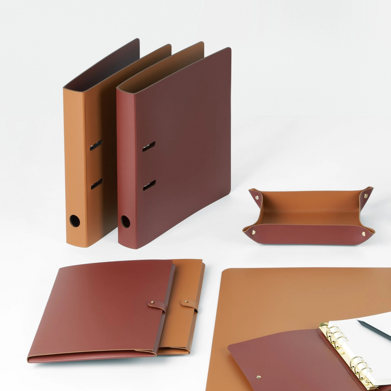 Папка для файлов 32x29 бордо, кожа – 2