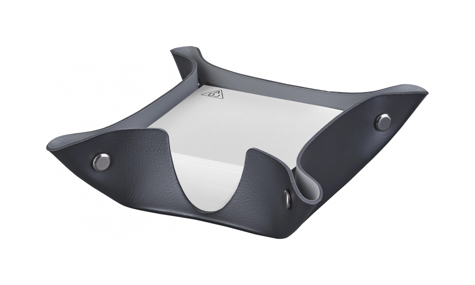 Подставка для бумажных блоков 10x10 чёрная, кожа ADJ 0105.01.TS16