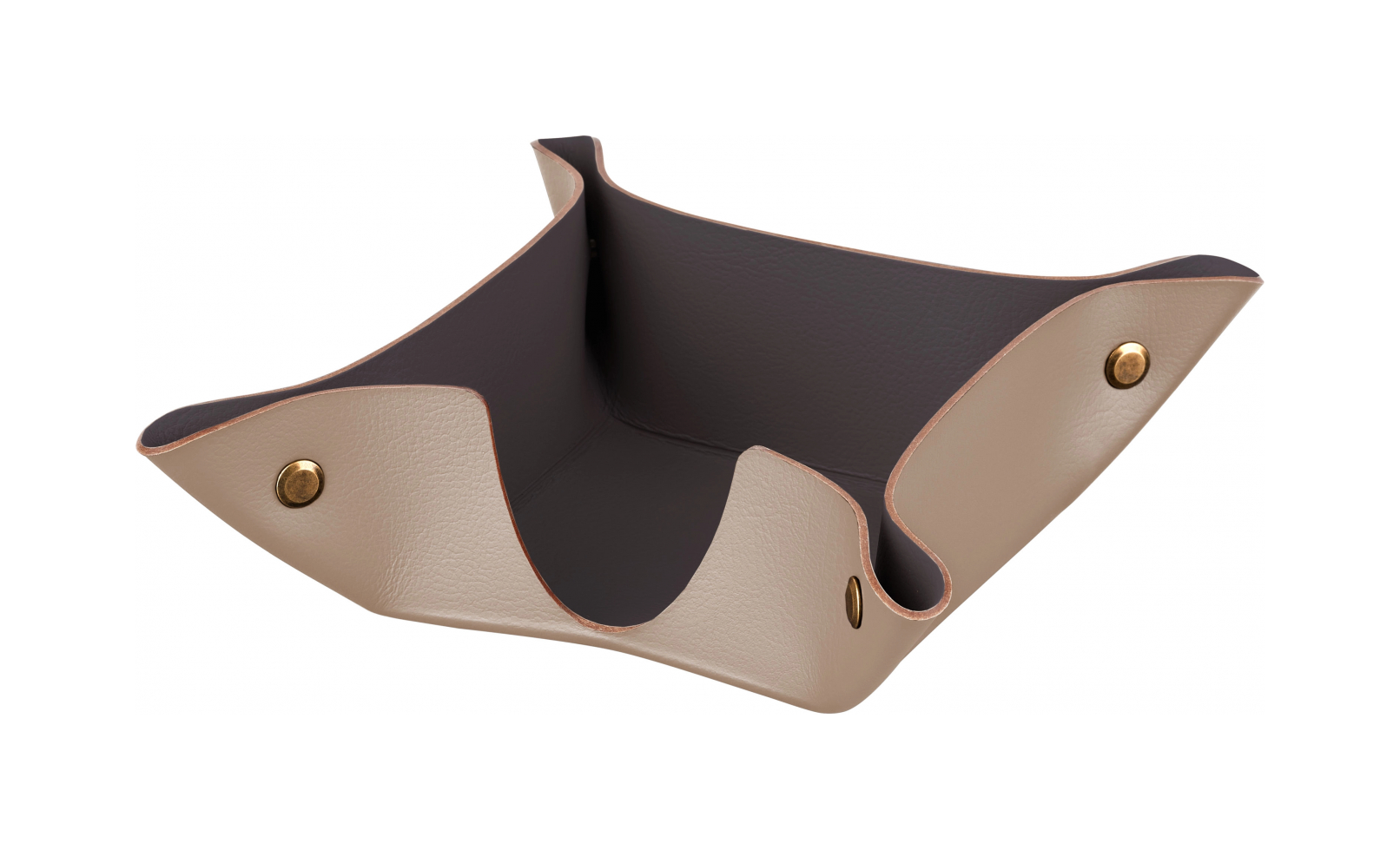 Подставка для бумажных блоков 10x10 капучино, кожа