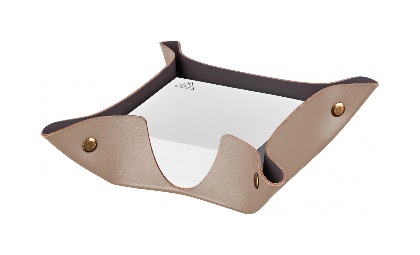 Подставка для бумажных блоков 10x10 капучино, кожа ADJ 0105.04.TS16