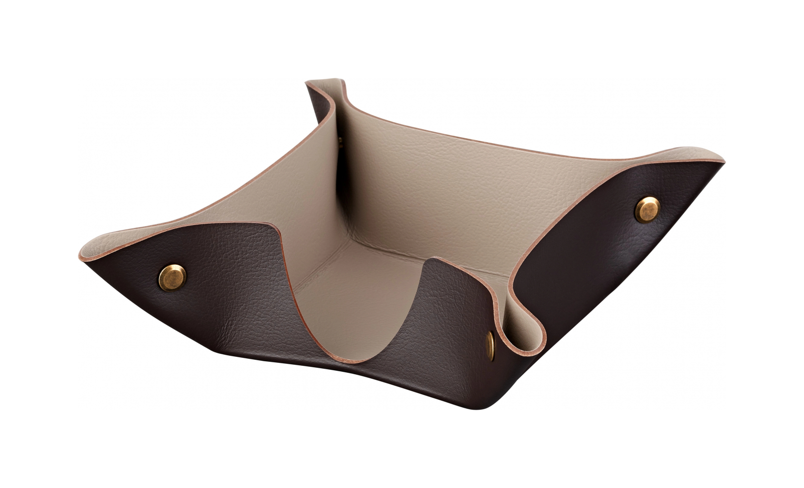 Подставка для бумажных блоков 10x10 шоколад, кожа