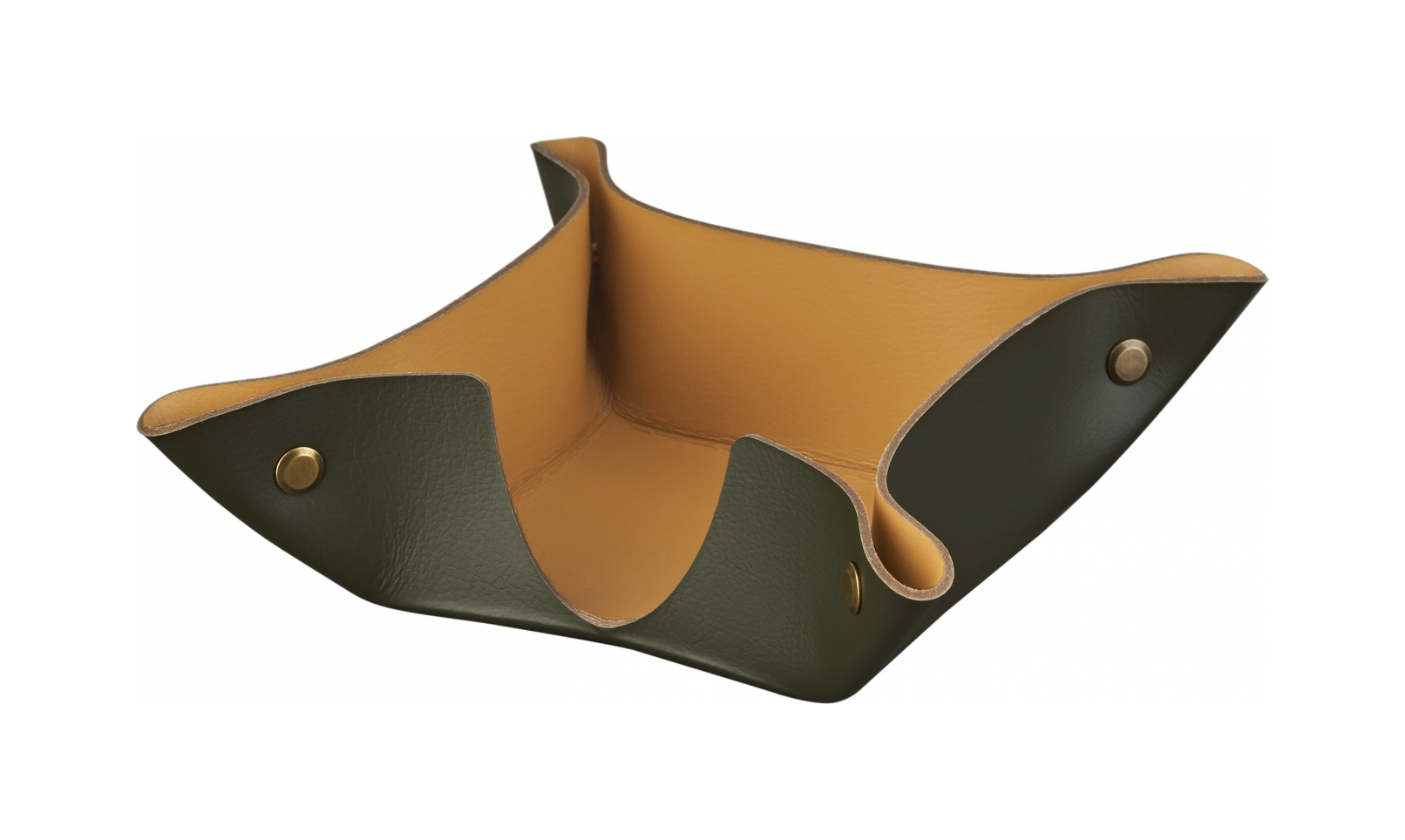 Подставка для бумажных блоков 10x10 олива, кожа