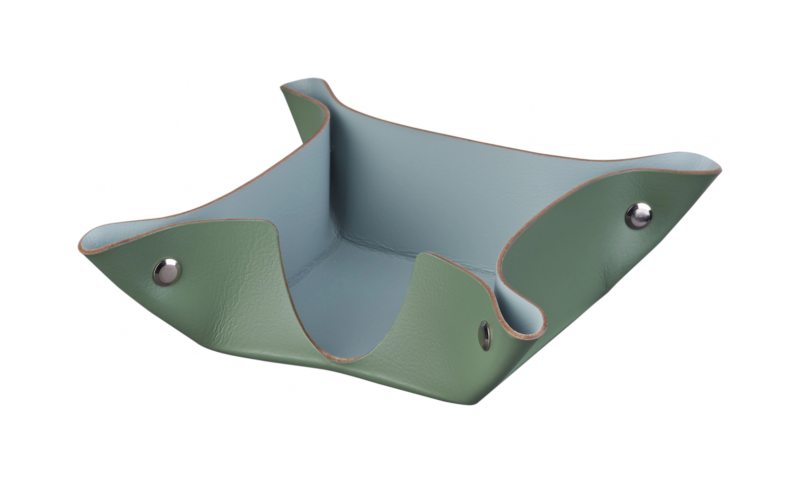 Подставка для бумажных блоков 10x10 эвкалипт, кожа