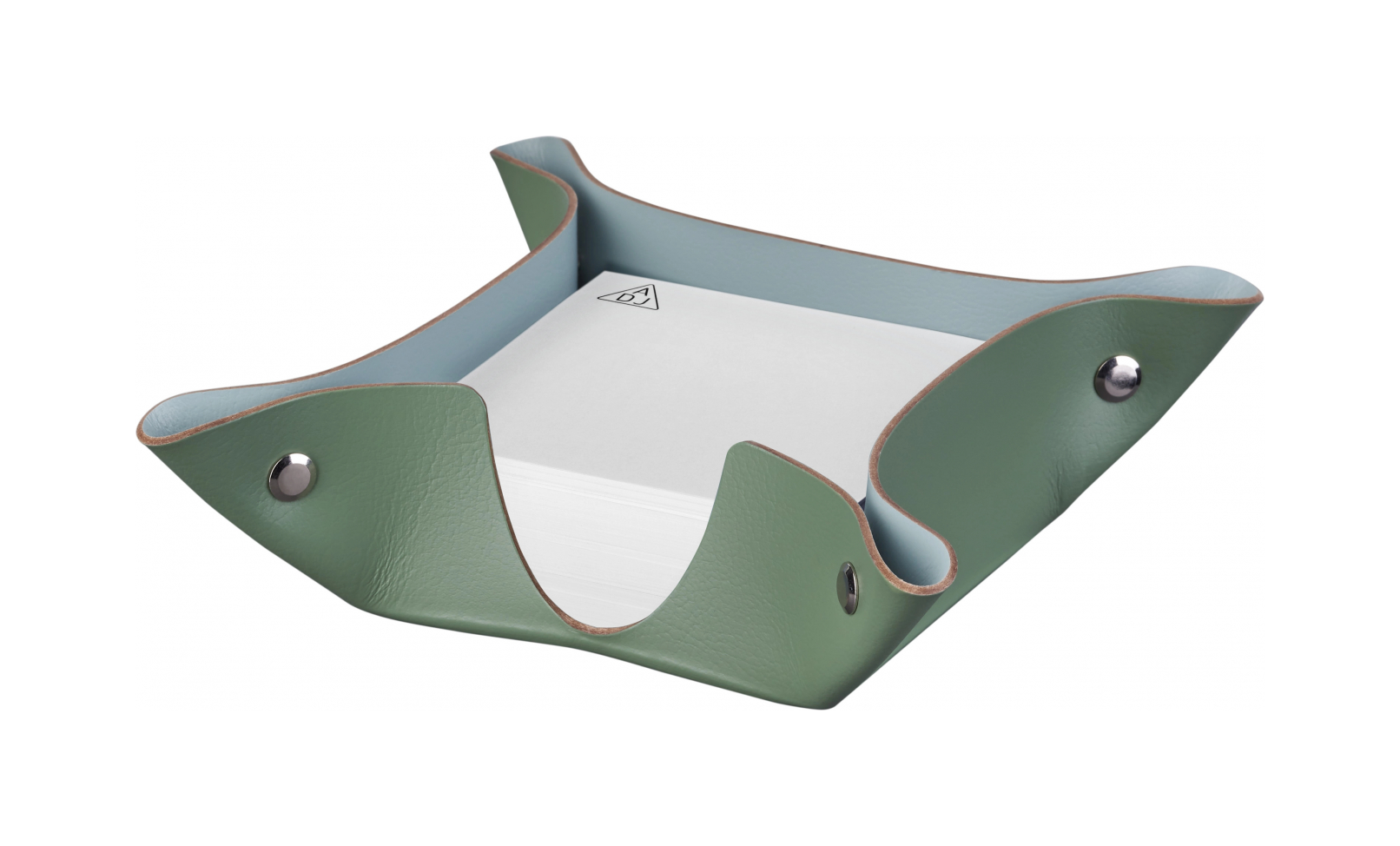 Подставка для бумажных блоков 10x10 эвкалипт, кожа ADJ 0105.60.TS16