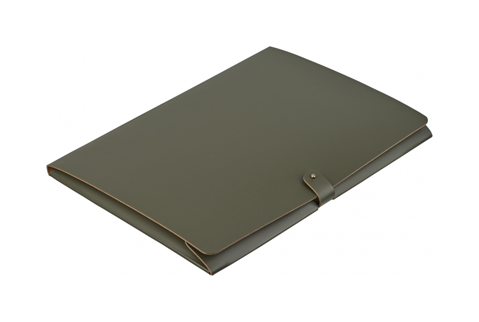 Папка для бумаг А4 31x23 олива, кожа