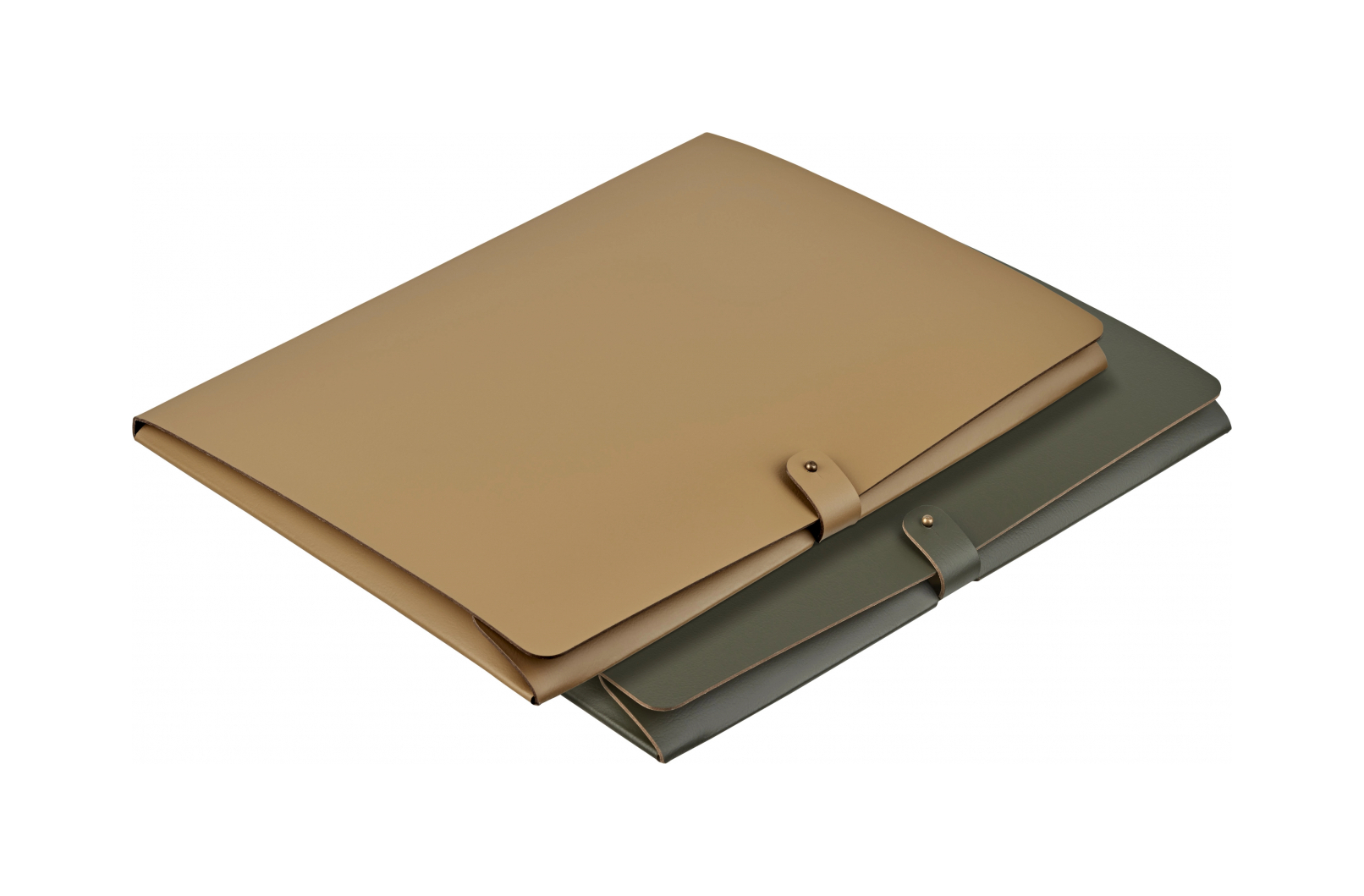 Папка для бумаг А4 31x23 олива, кожа – 2