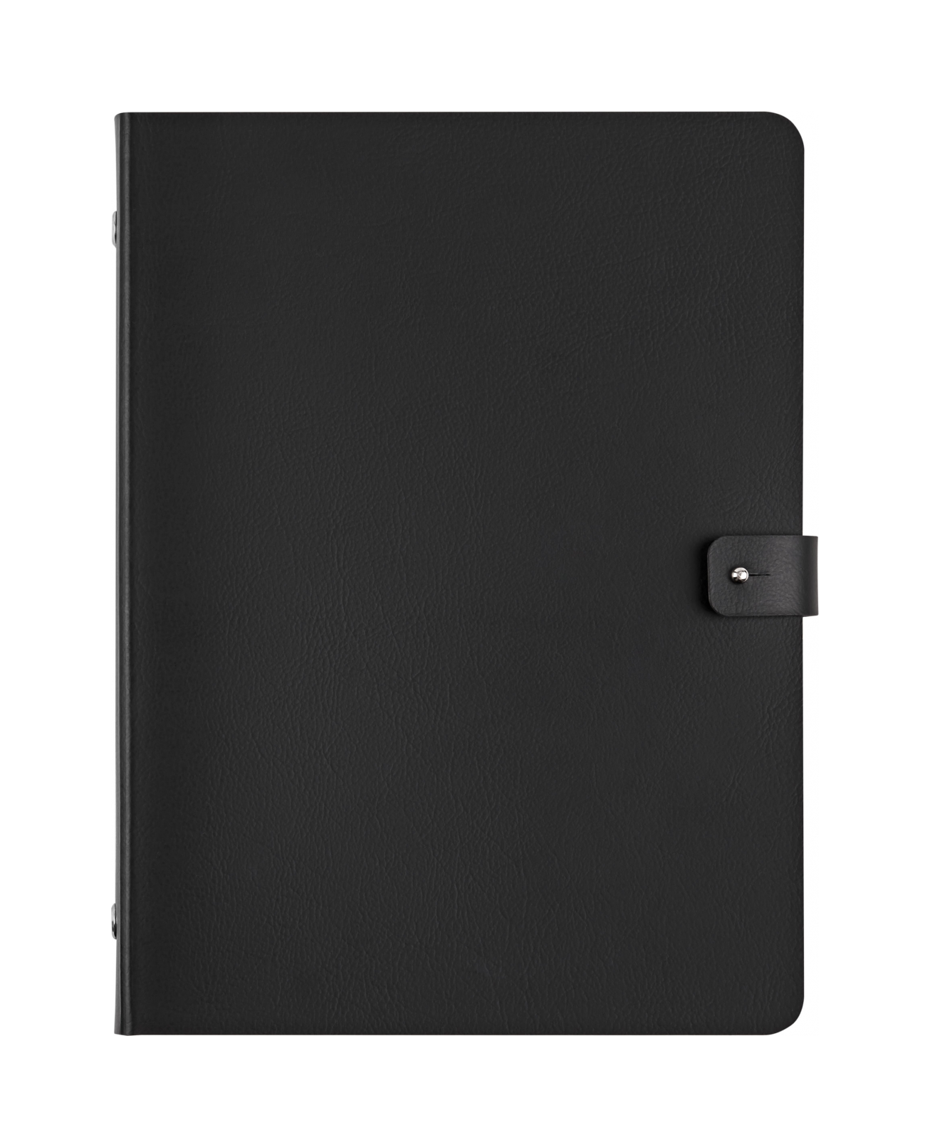 Блокнот 25х16.5 чёрный, кожа – 2