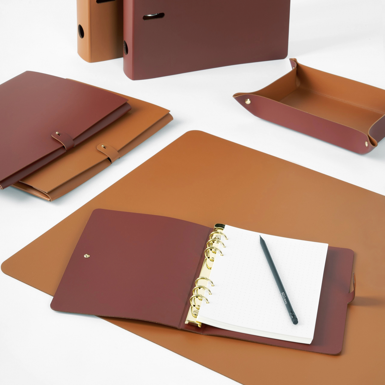 Блокнот 25х16.5 коньяк, кожа ADJ 1625.09.TS16