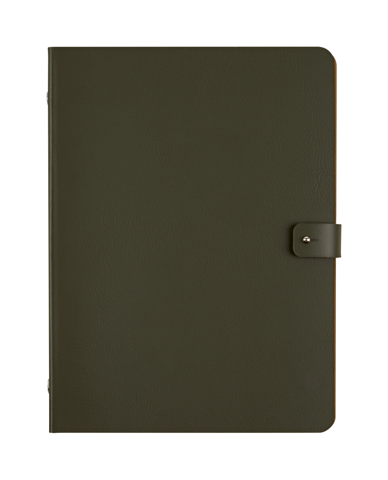 Блокнот 25х16.5 олива, кожа – 2