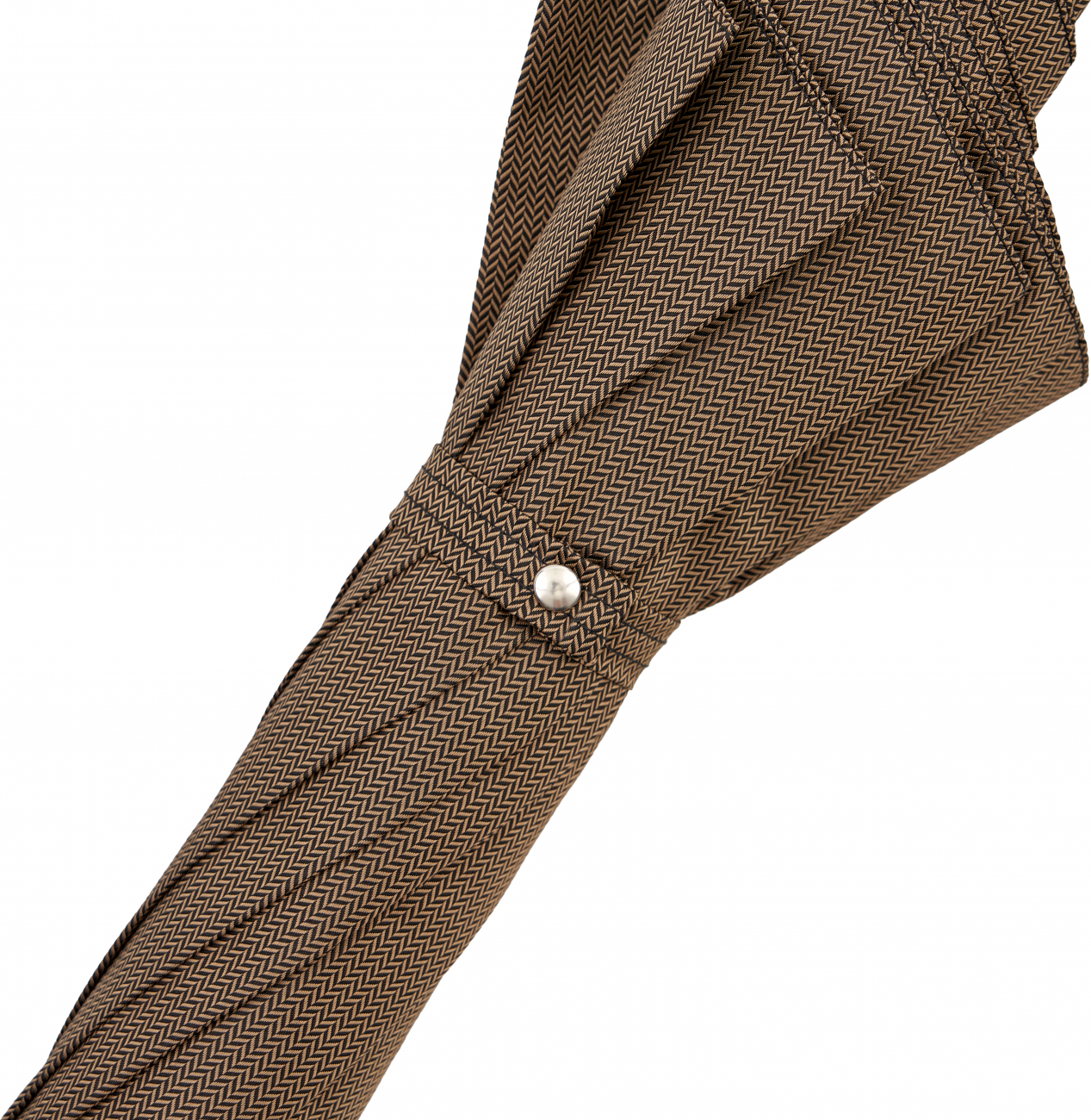 Зонт-трость мужской с кожаной плетеной ручкой ADJ MINICHEVRON/5